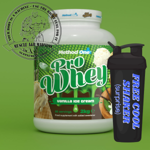 Method One Pro Whey 2kg + FREE SHAKER !!