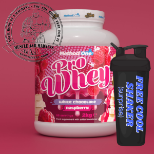 Method One Pro Whey 2kg + FREE SHAKER !!