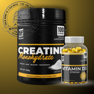 QRP Nutrition Creatine Monohydrate 500g + FREE Vit D3