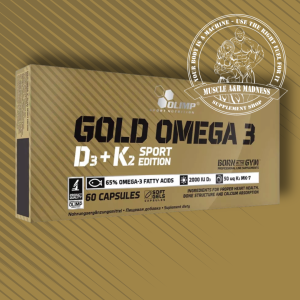 OLIMP Gold Omega 3 D3+K2 Sport 60 caps