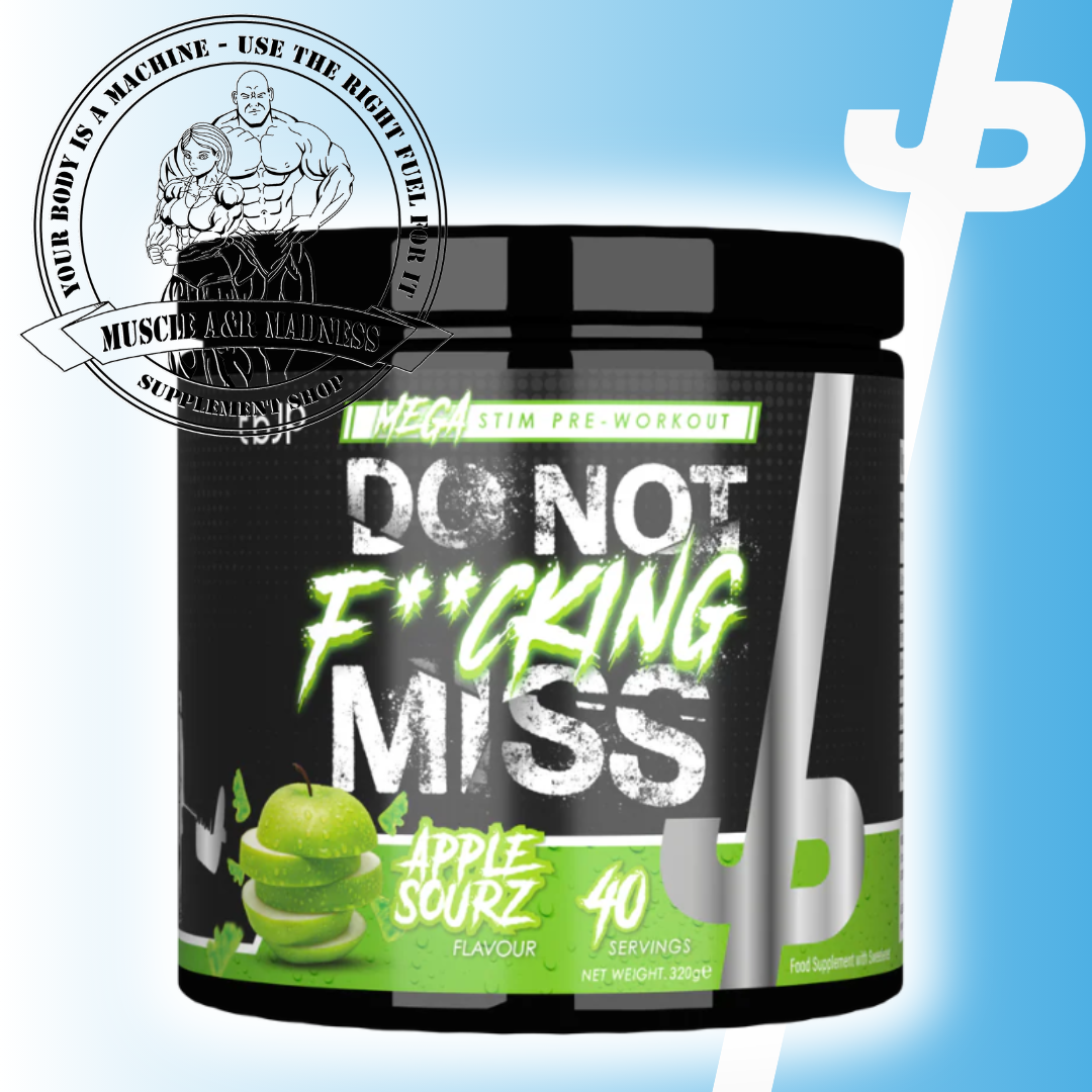 tbjp DNFM! High Stim Pre Workout 40 serving Apple Sourz