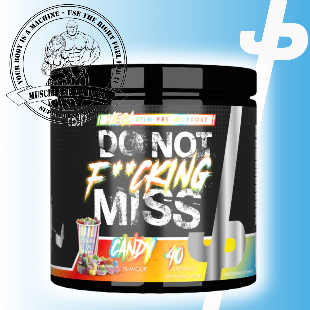 tbjp DNFM! High Stim Pre Workout 40 serving Candy