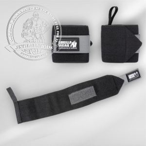 Gorilla Wear Wrist Wraps BASIC BlackGrey
