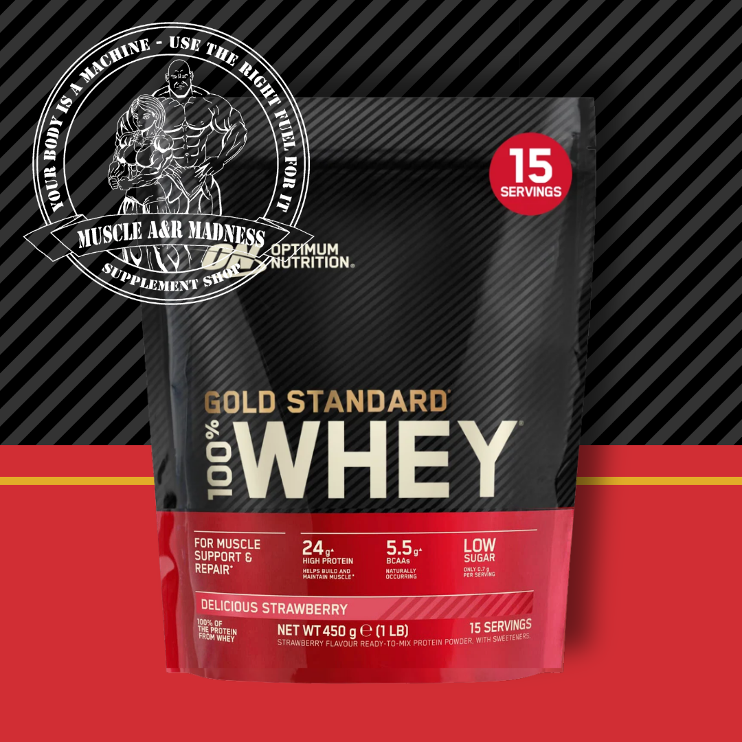 Optimum Nutrition GOLD STANDARD 100% WHEY 450G Delicious Strawberry