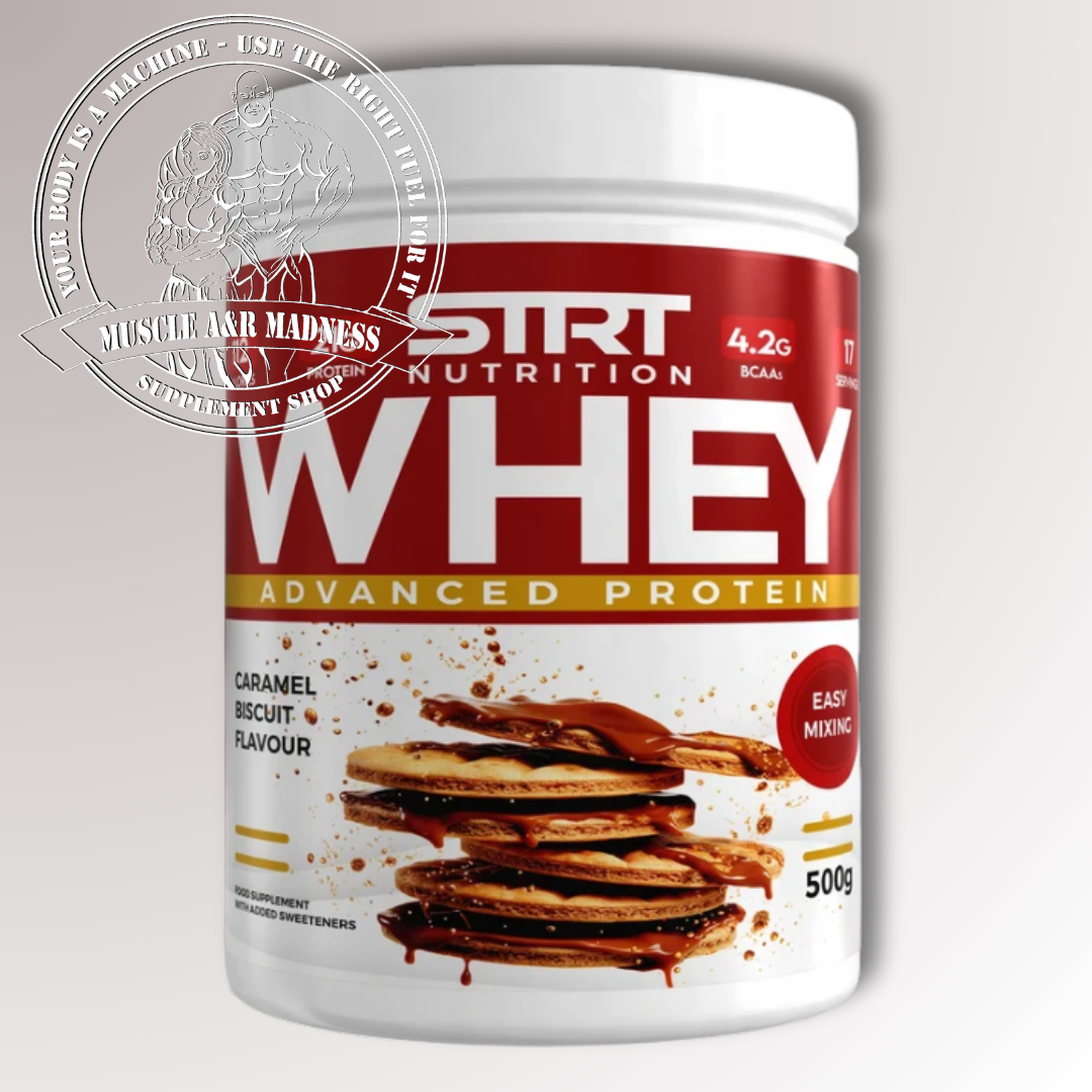 STRT Nutrition Whey 500g Caramel Biscuit